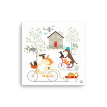 Load image into Gallery viewer, BIKING TOWN - Canvas