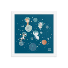 Load image into Gallery viewer, SPACEY JUNGLE - Framed poster