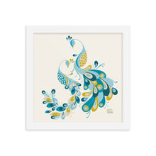Load image into Gallery viewer, STRUTTING PEACOCKS - Framed poster