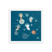 Load image into Gallery viewer, SPACEY JUNGLE - Framed poster