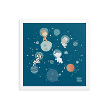 Load image into Gallery viewer, SPACEY JUNGLE - Framed poster