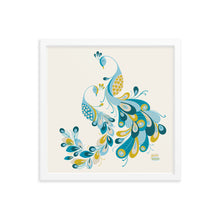 Load image into Gallery viewer, STRUTTING PEACOCKS - Framed poster