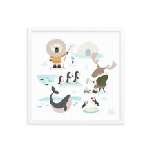 Load image into Gallery viewer, FUN IN THE ARCTIC - Framed poster