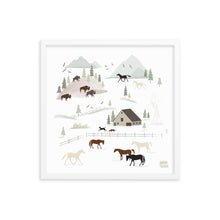 Load image into Gallery viewer, HORSE RANCH - Framed poster
