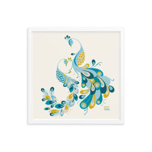 Load image into Gallery viewer, STRUTTING PEACOCKS - Framed poster