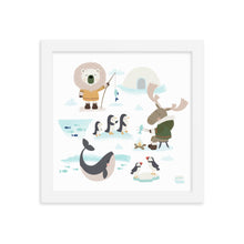 Load image into Gallery viewer, FUN IN THE ARCTIC - Framed poster
