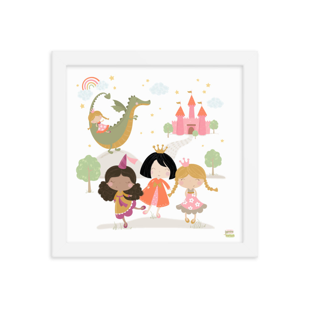 FAIRY PRINCESSSES - Framed poster