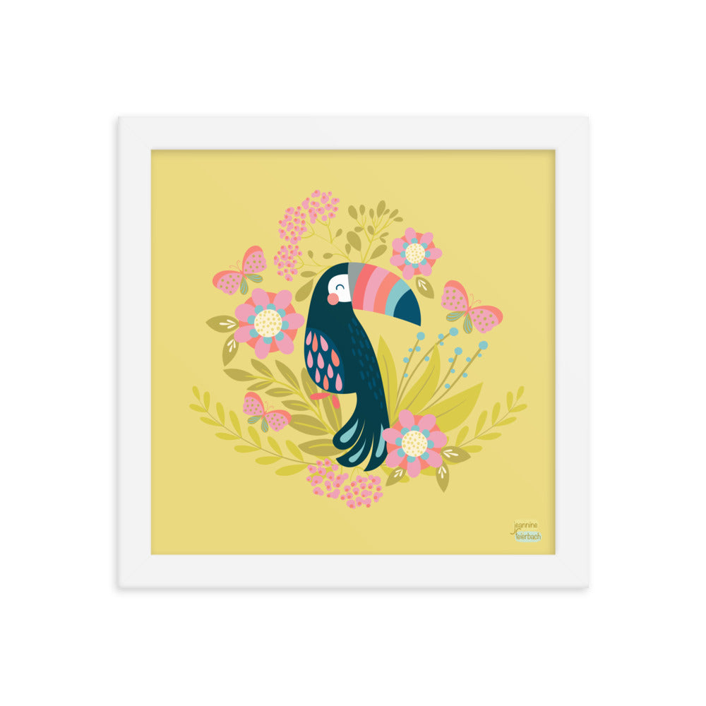 LOVELY TOUCAN - Framed poster