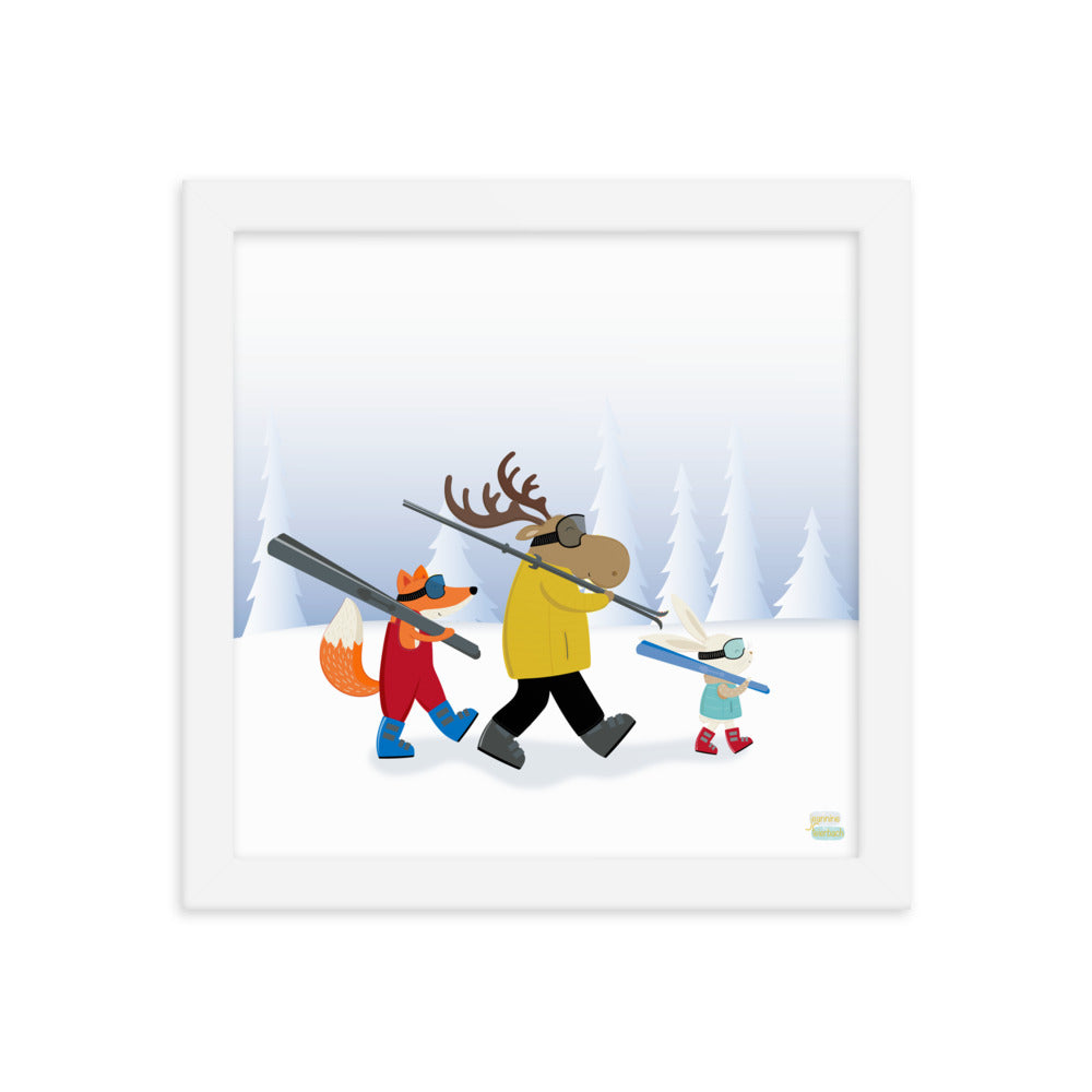 SKI DAY - Framed poster