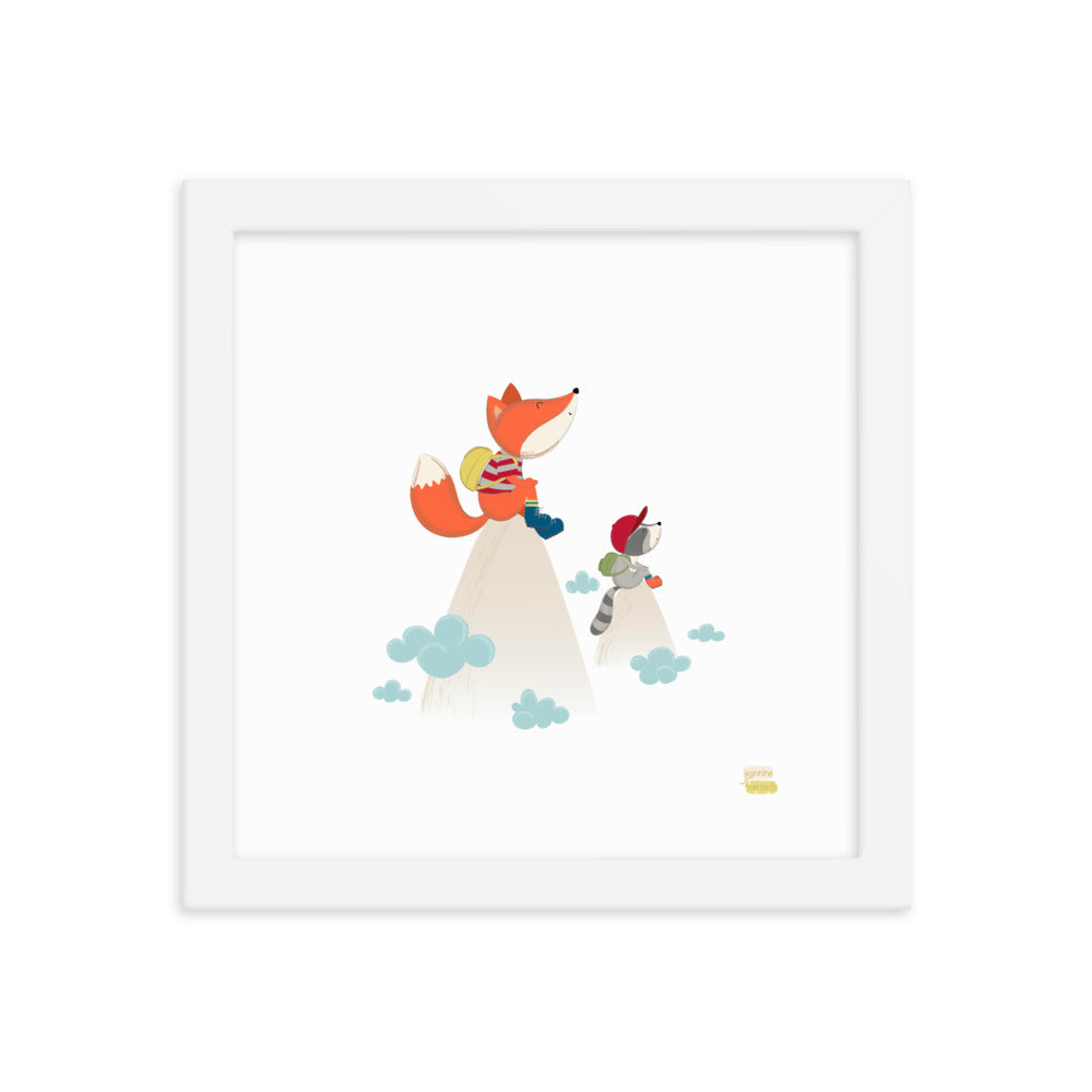 ABOVE THE CLOUDS - Framed poster