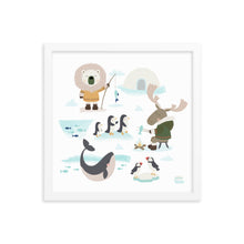 Load image into Gallery viewer, FUN IN THE ARCTIC - Framed poster
