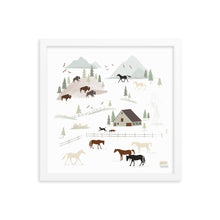 Load image into Gallery viewer, HORSE RANCH - Framed poster
