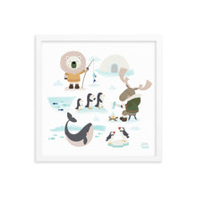 Load image into Gallery viewer, FUN IN THE ARCTIC - Framed poster
