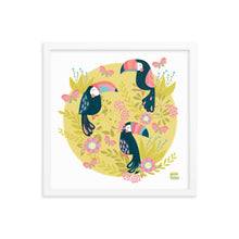 Load image into Gallery viewer, TOUCAN IN SPRING - Framed poster
