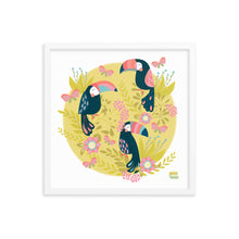 Load image into Gallery viewer, TOUCAN IN SPRING - Framed poster
