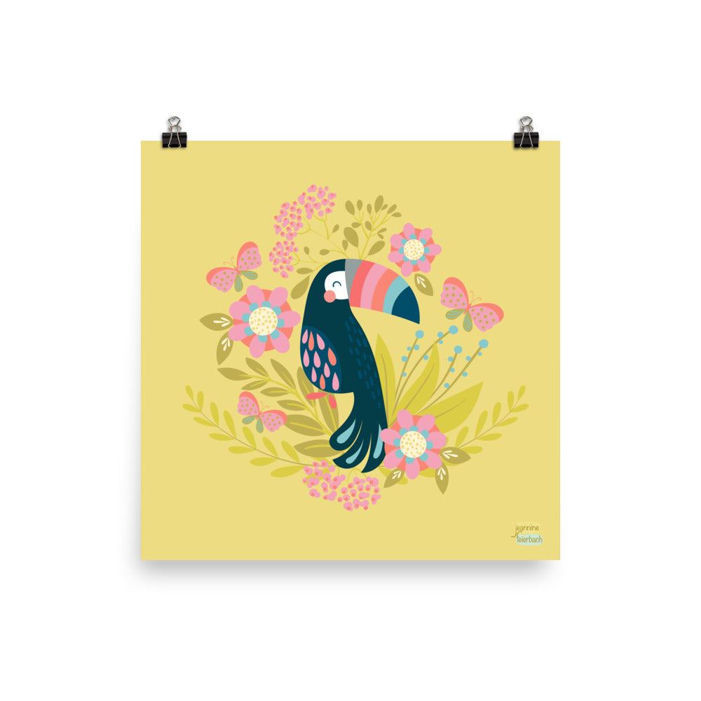 TOUCAN IN SPRING - Poster