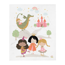 Load image into Gallery viewer, FAIRY PRINCESSES - Throw Blanket
