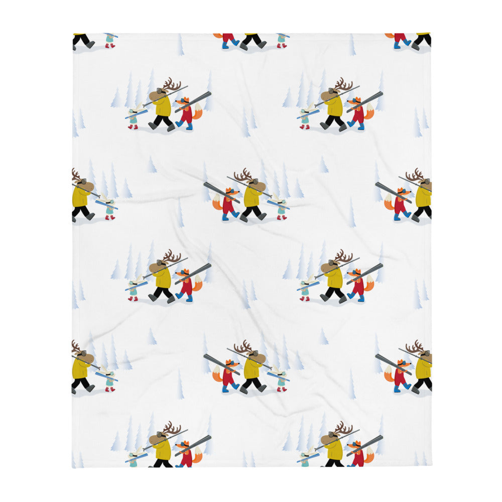 SKI DAY - Throw Blanket